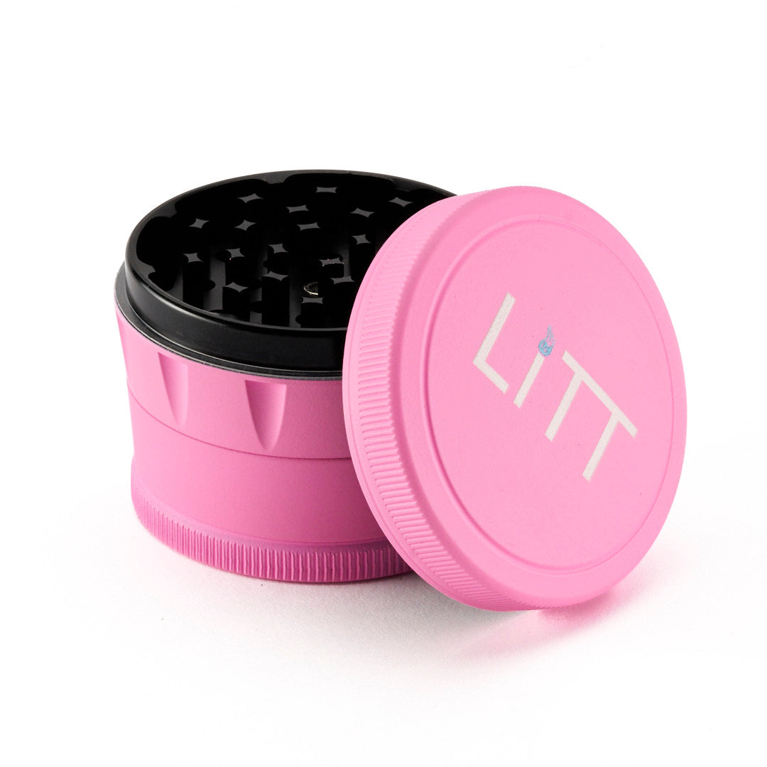 LiTT 4 Piece Pink Classic Grinder