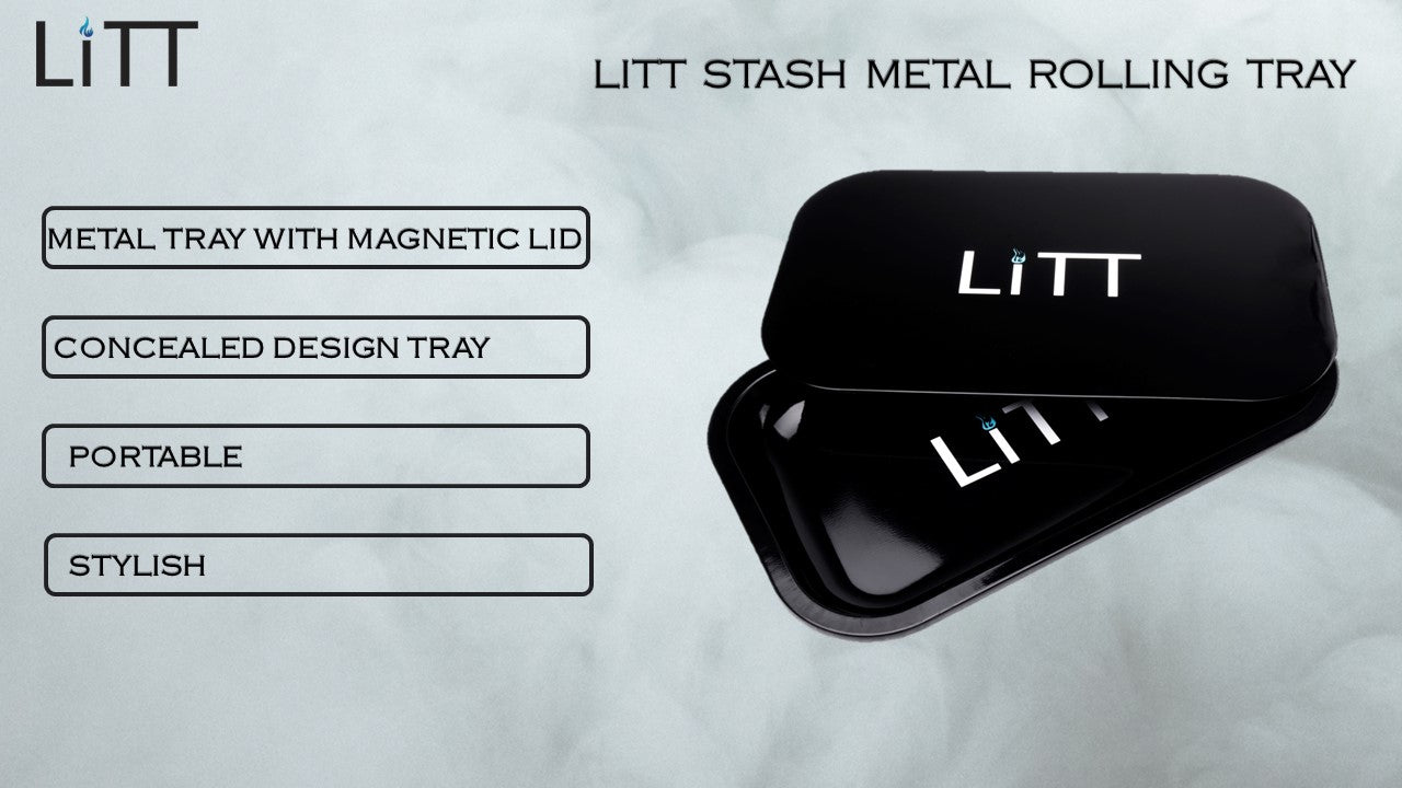 Litt Stash Metal Rolling Tray - Large