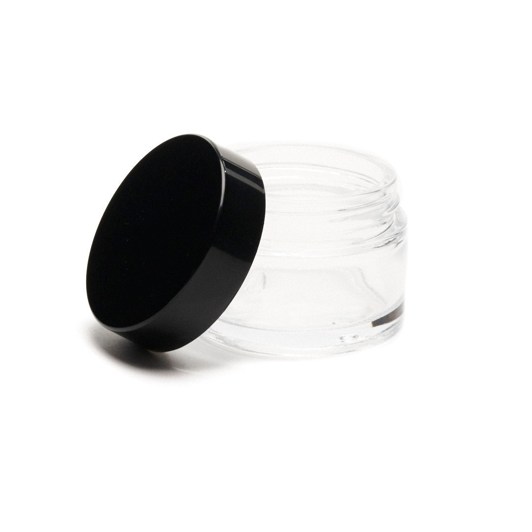 LiTT Clear Stash Storage Herb Jar - Airtight Clear Stash Jar for Herb Storage, Refillable Herb Container