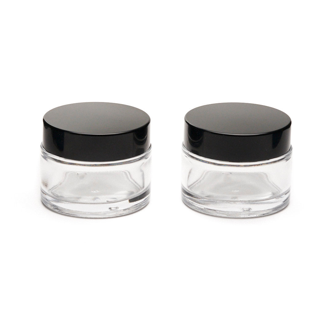 LiTT Clear Stash Storage Herb Jar - Airtight Clear Stash Jar for Herb Storage, Refillable Herb Container